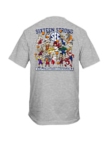 SEC Grey Basketball Illustration Short Sleeve T Shirt