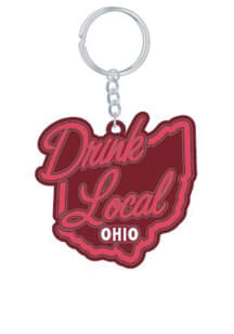 Drink Local Ohio Keychain