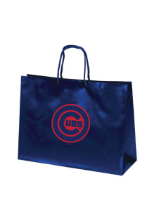 Chicago Cubs Large Metallic Blue Gift Bag