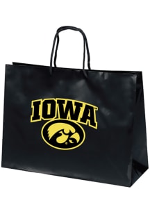 Iowa Hawkeyes Large Metallic Black Gift Bag