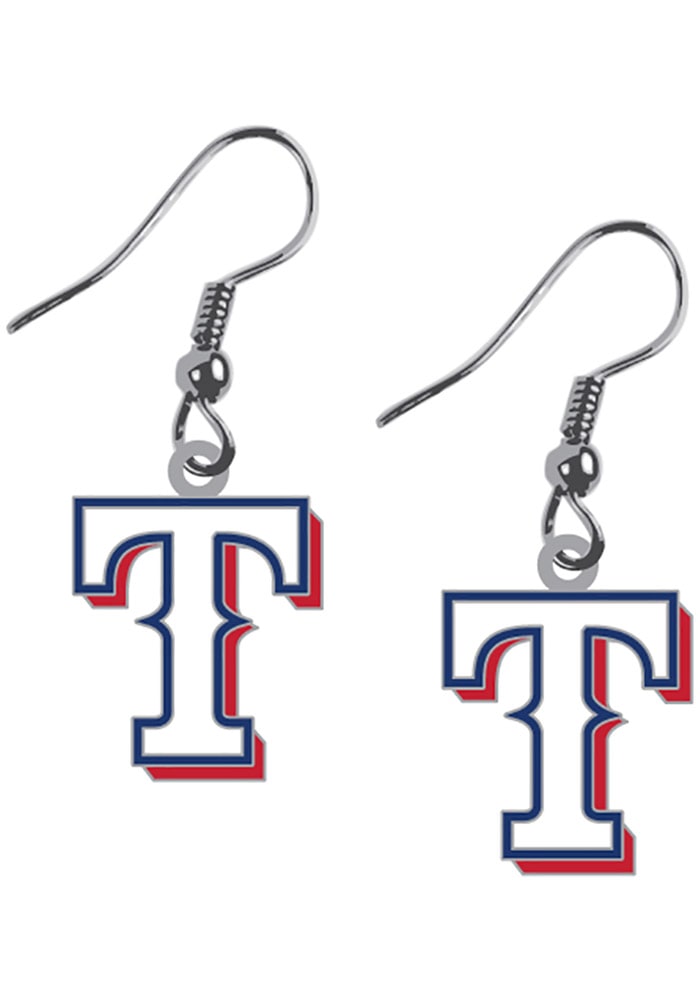 Texas Rangers Logo J-hook Womens Earrings