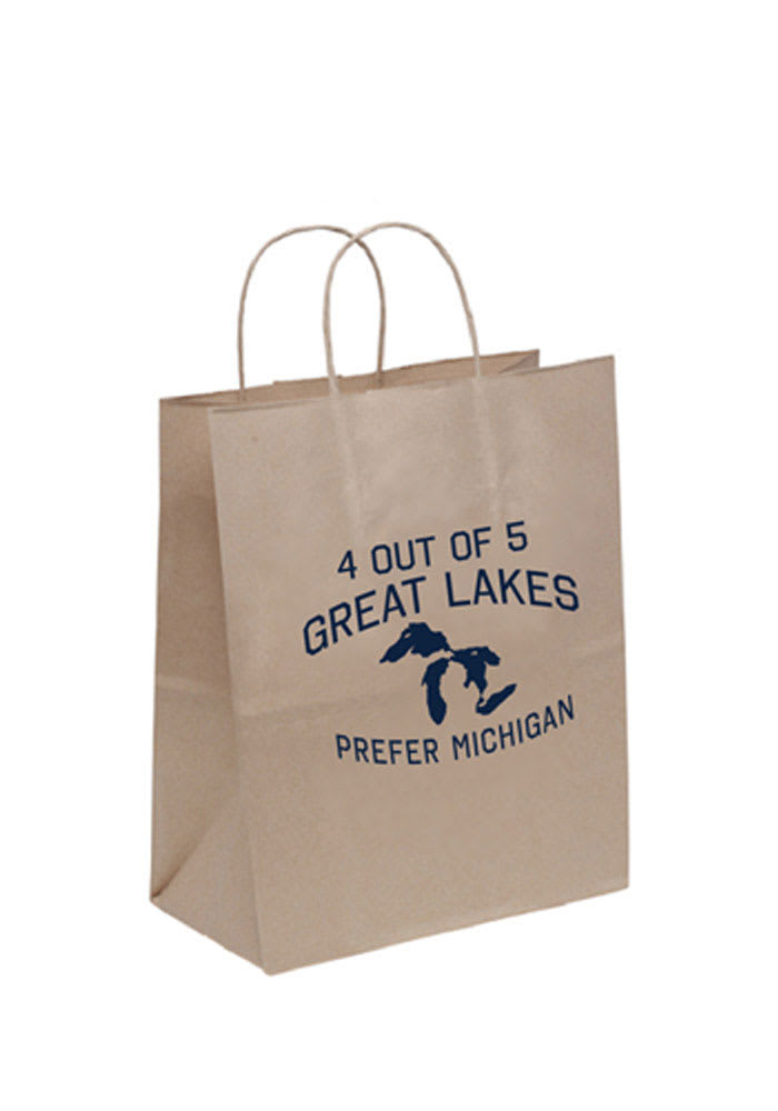 4 Out of 5 Great Lakes 10x13 Brown Eco Brown Gift Bag