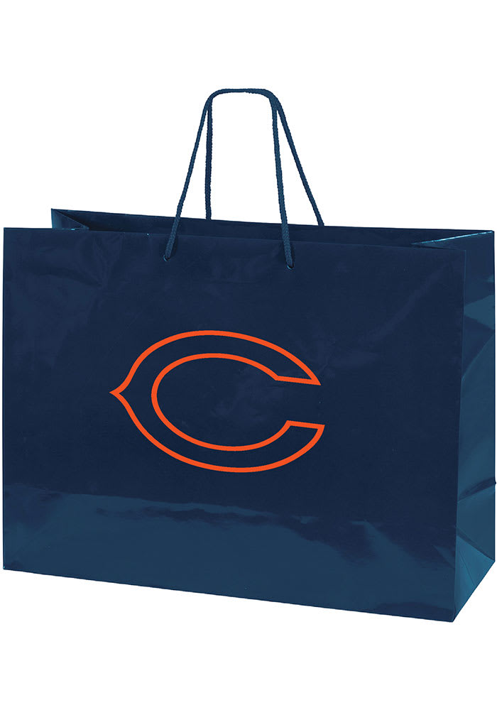 Chicago Bears Large Navy Blue Gift Bag