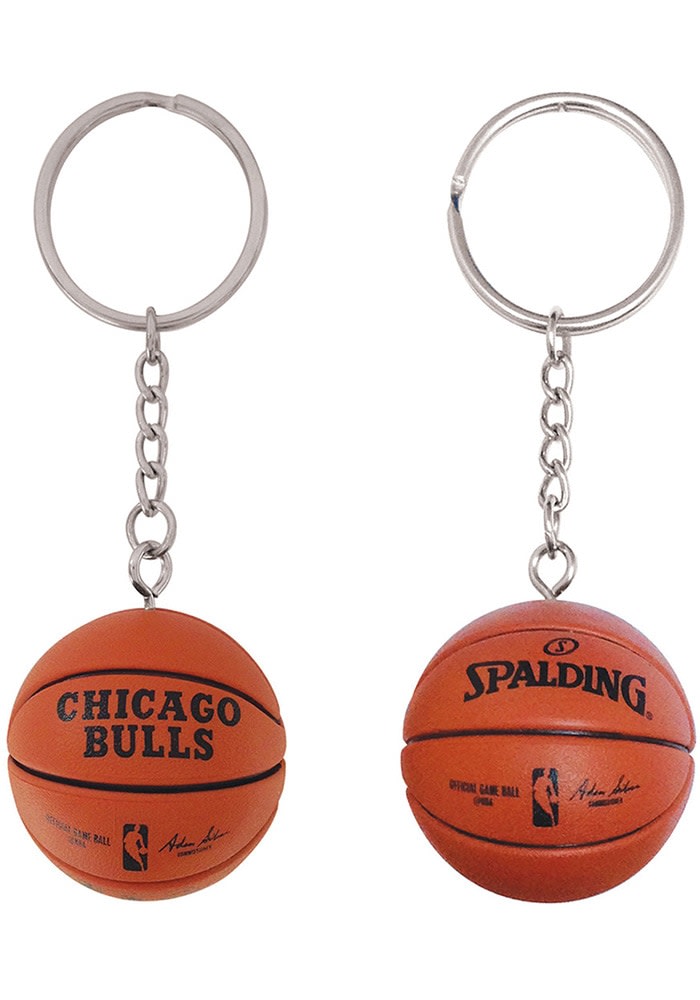 Chicago Bulls Basketball Keychain RED