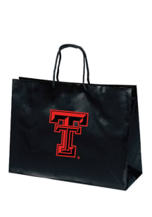 Texas Tech Red Raiders 16x12 Black Large Metallic Black Gift Bag