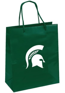 Michigan State Spartans 10x12 Green Medium Metallic Green Gift Bag