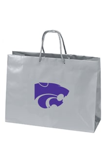 K-State Wildcats 16x12 SIlver Large Metallic Silver Gift Bag