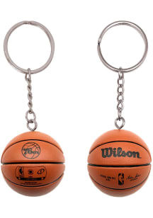 Philadelphia 76ers 3D Basketball Keychain