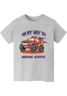 Vive La Fete Boise State Broncos Youth Grey On My Way Short Sleeve T-Shirt