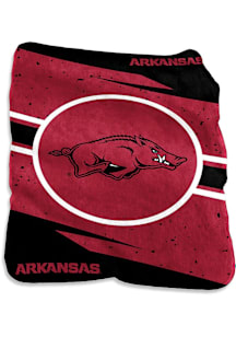 Arkansas Razorbacks Circle Raschel Throw Blanket - Cardinal