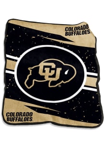 Colorado Buffaloes Circle Raschel Throw Blanket - Silver