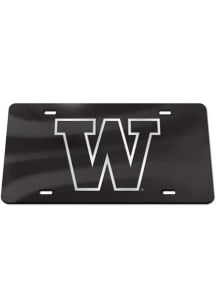 Washington Huskies   Carbon Specialty Acrylic License Frame