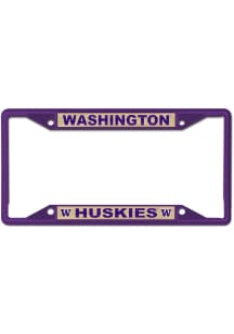 Washington Huskies Purple  Metal License Frame