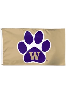 Purple Washington Huskies Alt Logo Deluxe Silk Screen Grommet Flag