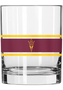 Arizona State Sun Devils 14oz Stripe Rock Glass - Maroon