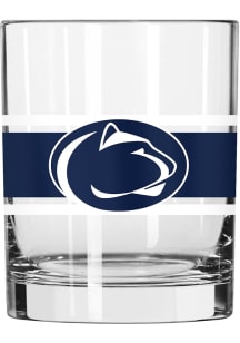 Blue Penn State Nittany Lions 14oz Stripe Rock Glass