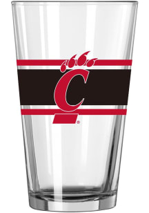 Red Cincinnati Bearcats 16oz Stripe Pint Glass