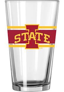 Iowa State Cyclones 16oz Stripe Pint Glass - Cardinal