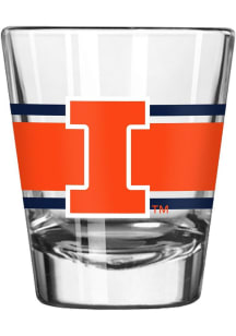 Orange Illinois Fighting Illini 2oz Stripe Shot Glass