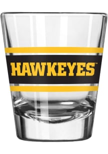 Black Iowa Hawkeyes 2oz Stripe Shot Glass