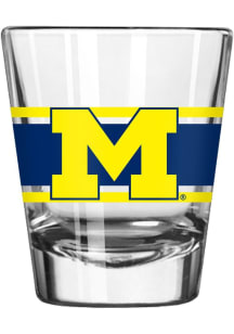 Yellow Michigan Wolverines 2oz Stripe Shot Glass