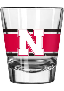 Red Nebraska Cornhuskers 2oz Stripe Shot Glass