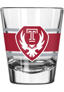 Temple Owls 2oz Stripe Shot Glass