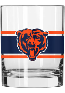 Chicago Bears 14oz Stripe Rock Glass - Navy Blue