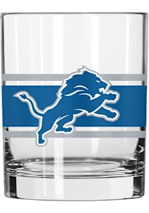 Detroit Lions 14oz Stripe Rock Glass - Blue