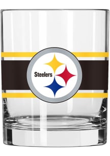 Pittsburgh Steelers 14oz Stripe Rock Glass