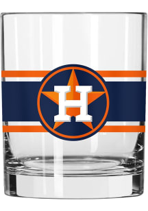 Houston Astros 14oz Stripe Rock Glass - Navy Blue