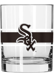 Chicago White Sox 16oz Stripe Pint Glass - Black