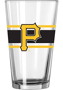 Pittsburgh Pirates 16oz Stripe Pint Glass - Black