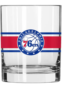 Philadelphia 76ers 14oz Stripe Rock Glass