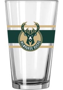 Milwaukee Bucks 16oz Stripe Pint Glass