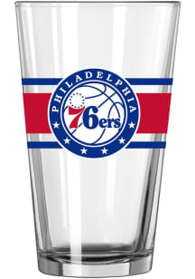 Philadelphia 76ers 16oz Stripe Pint Glass