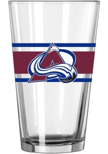 Colorado Avalanche 16oz Stripe Pint Glass