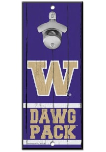 Purple Washington Huskies Bottle Opener Sign