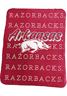 Arkansas Razorbacks Repeating Fleece Fleece Blanket - Red