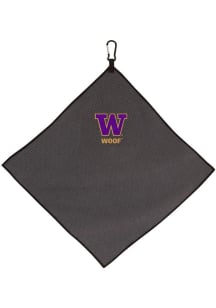 Grey Washington Huskies Square Microfiber Golf Towel