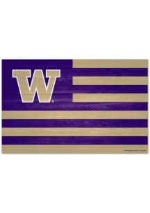 Purple Washington Huskies Fan Cave 11x17 Sign