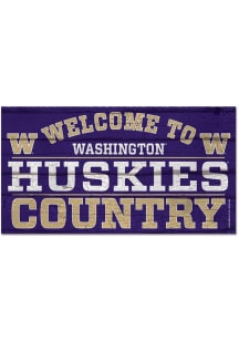 Purple Washington Huskies 13x24 Sign