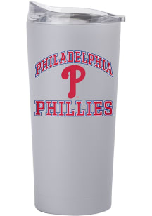 Logo Brands Philadelphia Phillies 20oz Athletic Stainless Steel Tumbler - Grey
