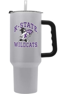 Grey K-State Wildcats 40oz Athletic Stainless Steel Tumbler