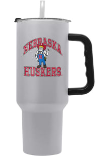 Grey Nebraska Cornhuskers 40oz Athletic Stainless Steel Tumbler