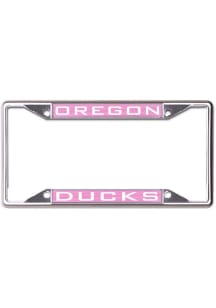 Oregon Ducks Pink  Printed Metal License Frame