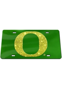 Oregon Ducks Green  Glitter Acrylic License Plate