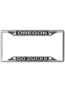 Oregon Ducks Black  Carbon Printed Metal License Frame