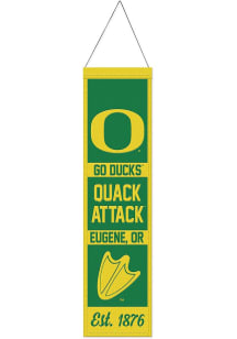 Green Oregon Ducks Evolution Wool Banner