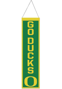 Green Oregon Ducks Wool Banner